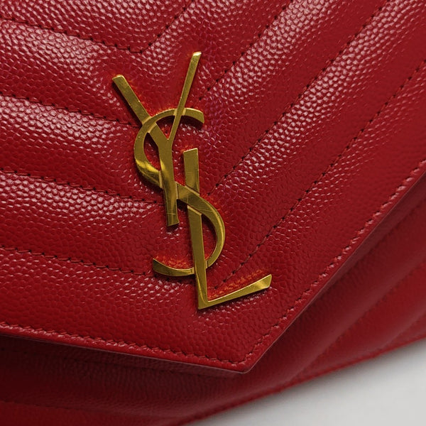 MONOGRAM WOC Chevron Calfskin Red