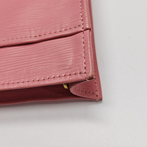 Leather Clutch Pink