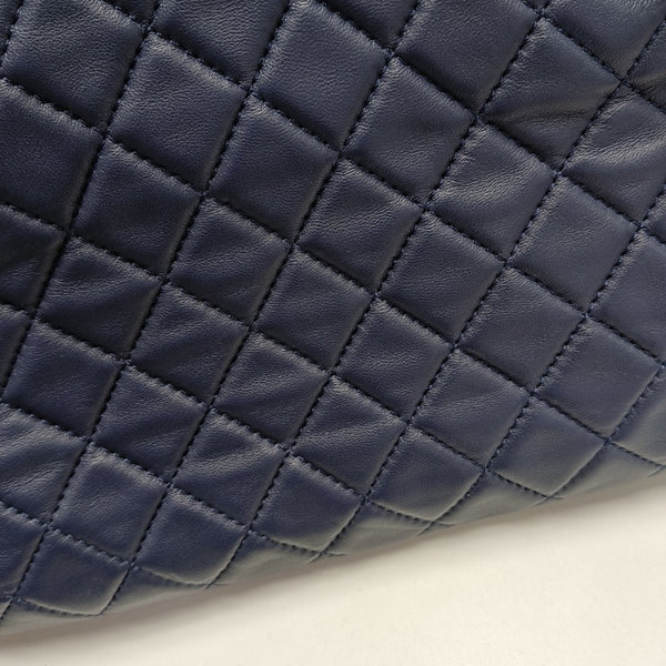 Quilted Lambskin Shoulder Bag Blue