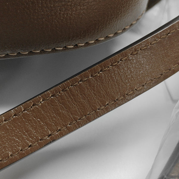 Horsebit 1955 Small Monogram Coated Canvas Beige