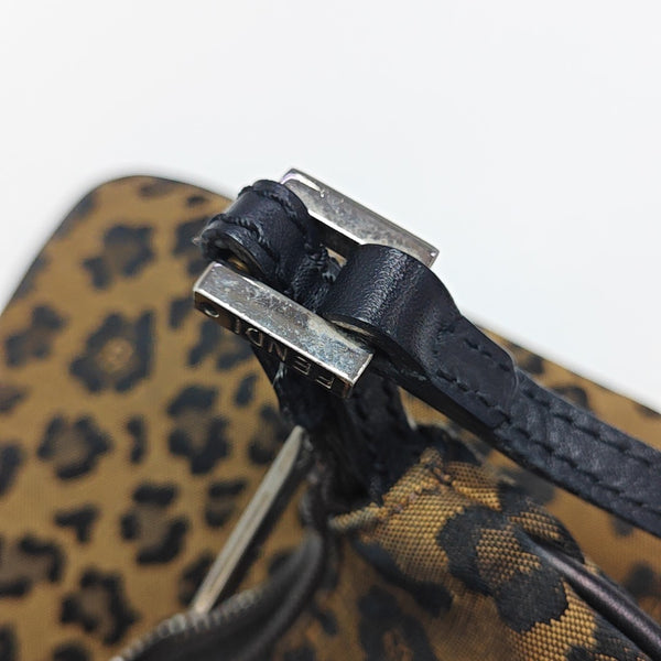 Fabric Shoulder Bag Brown