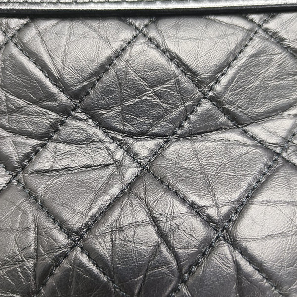 GABRIELLE Small Quilted Calfskin Black