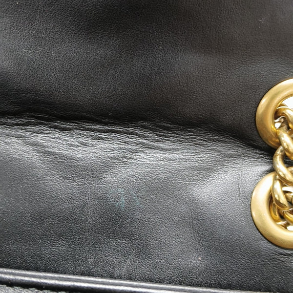 GG Marmont Small Quilted Calfskin Black
