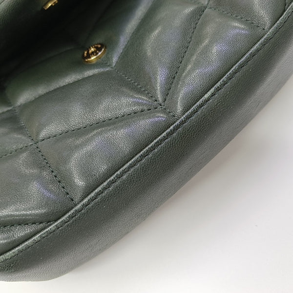 PUFFER Mini Quilted Lambskin Green