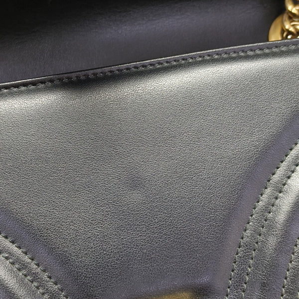 GG Marmont Medium Quilted Calfskin Black