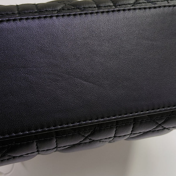 Lady Dior Small Cannage Lambskin Black