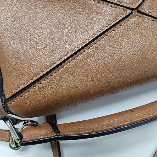 Puzzle Mini Calfskin Brown