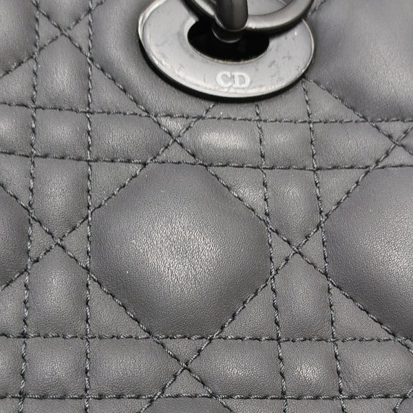 Lady Dior Small Cannage Calfskin Black