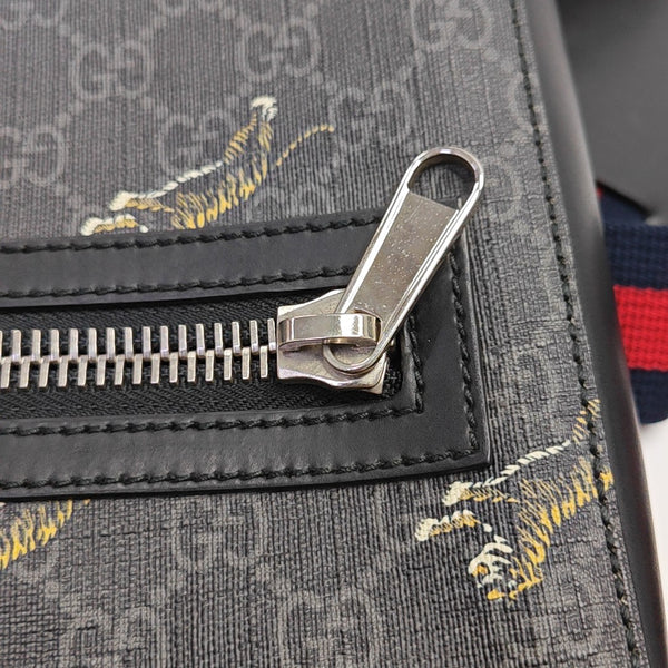 GG Supreme Monogram Coated Canvas Black