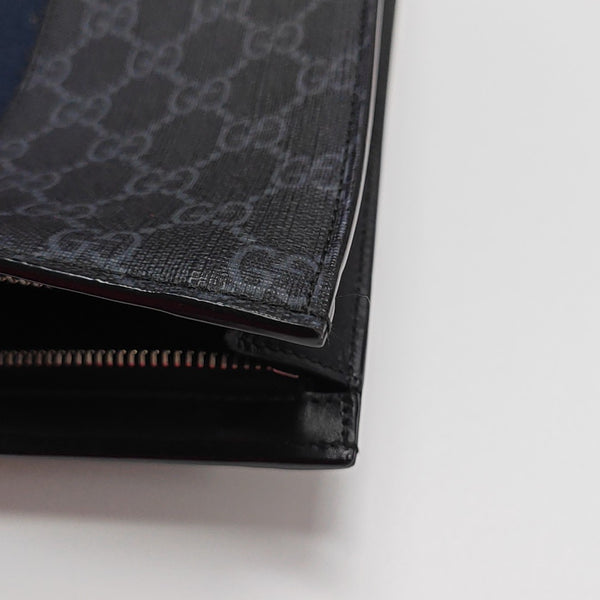 GG Supreme Monogram Coated Canvas Gray