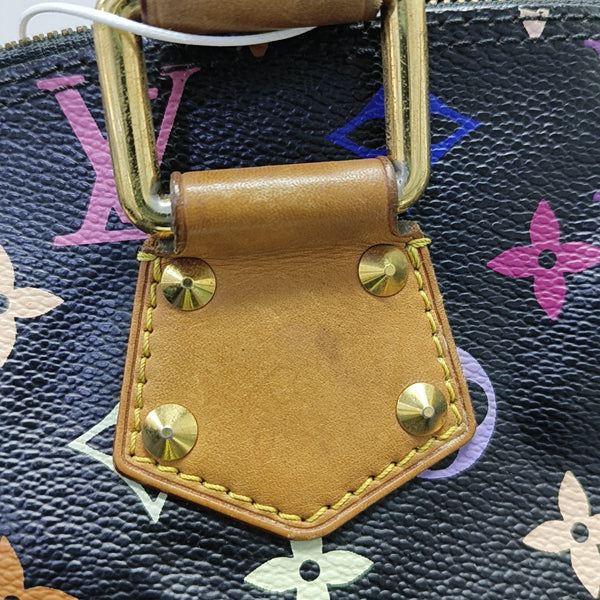 LV × TM Alma Small Monogram Lona Revestida Negra