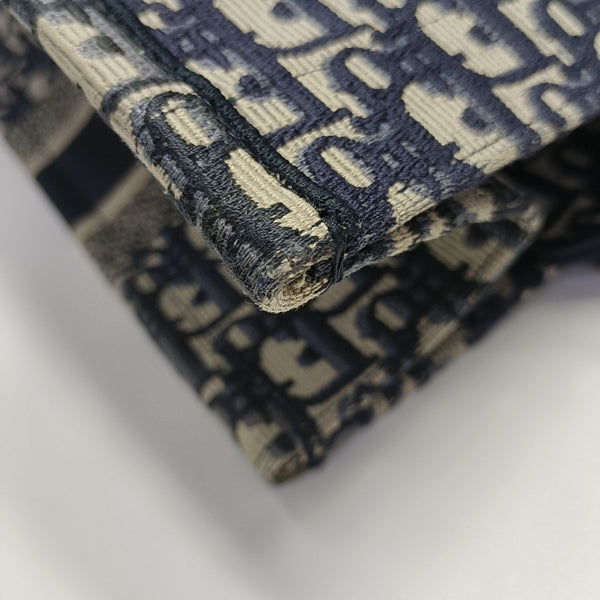 Book Tote Medium Oblique Canvas Blue