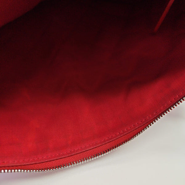 Quilted Lambskin Clutch Red