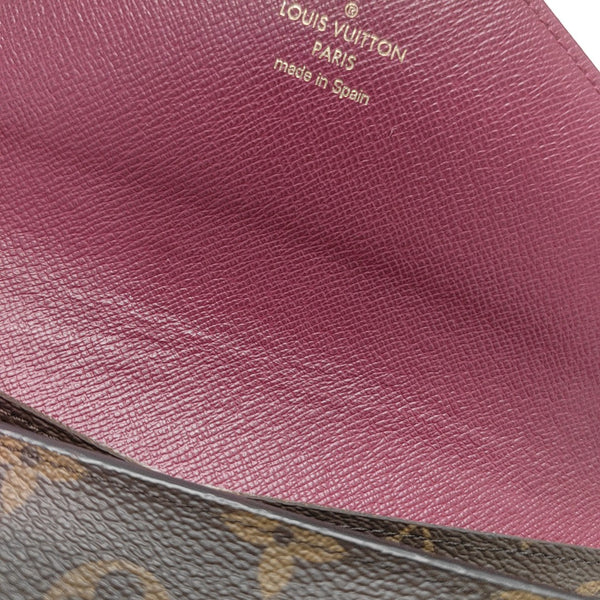 JOSÉPHINE Monogram Coated Canvas Brown Wallet