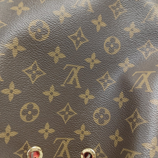 NÉONOÉ MM Monogram Coated Canvas Brown