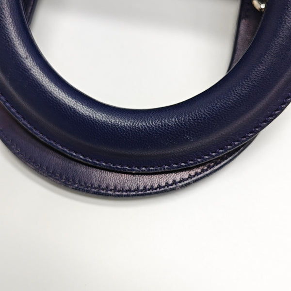 Lady Dior Small Cannage Lambskin Blue