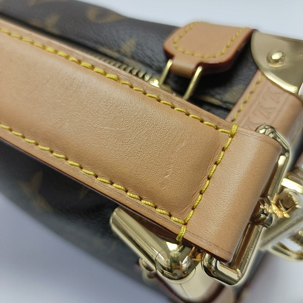 SIDE TRUNK MM Monogram Coated Canvas Brown
