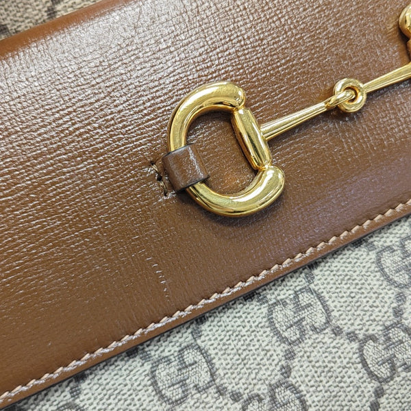 Horsebit 1955 Small Coated Canvas Beige