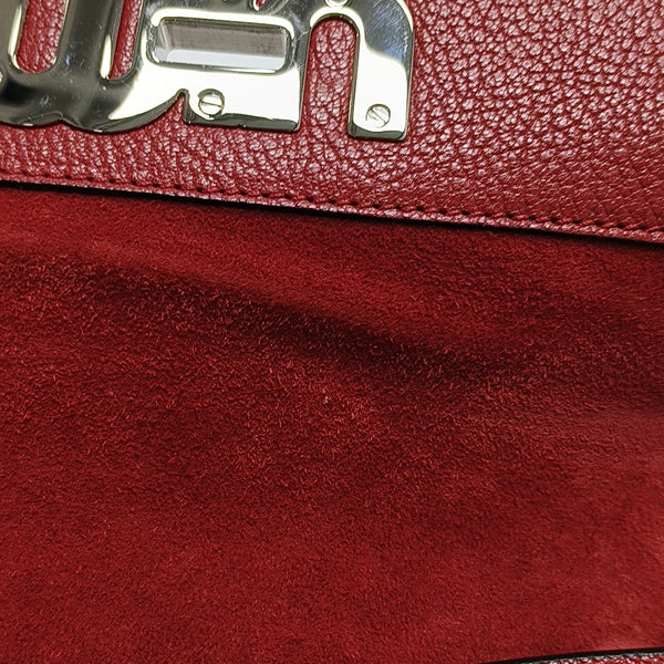 Calfskin Shoulder Bag Red