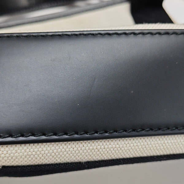 Navy Mini Canvas White
