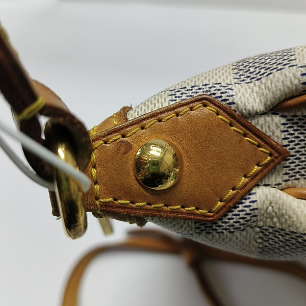 SIRACUSA PM Damier Azur Coated Canvas White