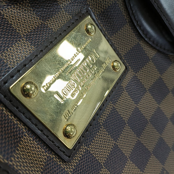 HAMPSTEAD MM Damier Ebene Coated Canvas Brown