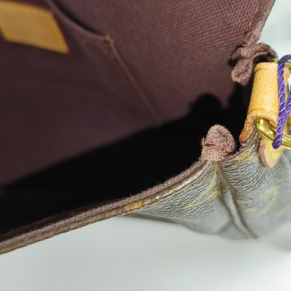 FAVORITE MM Monogram Coated Canvas Brown
