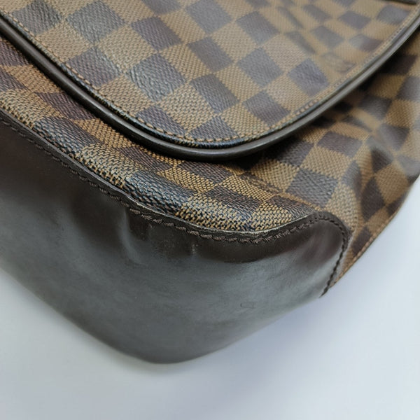 SPENCER Damier Ebene Coated Canvas Brown