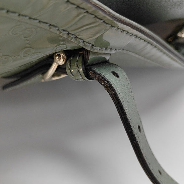 Microguccissima Monogram Calfskin Green