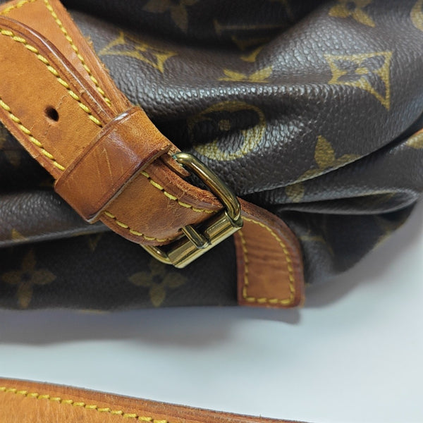 SAUMUR 35 Monogram Coated Canvas Brown