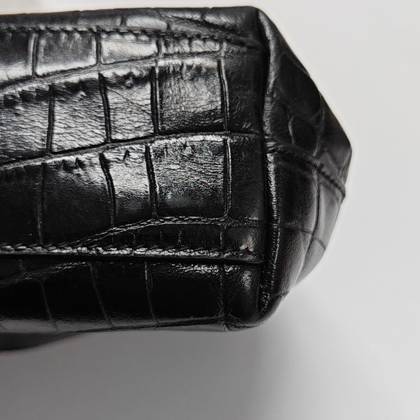 Calfskin Shoulder Bag Black