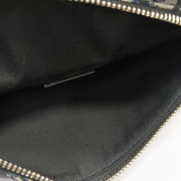 Authenticated pre-owned Saddle Medium Oblique Canvas Blue - Crossbody Bag at Looply