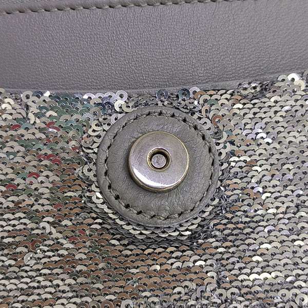Hourglass Small Sequins Silver