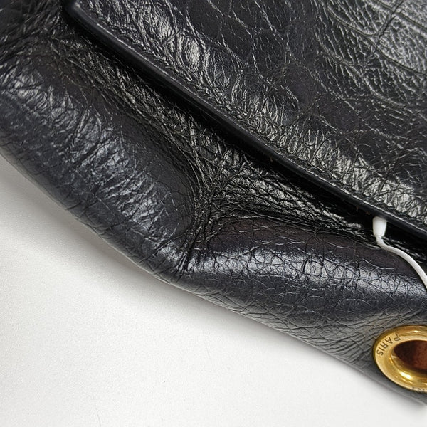 Calfskin Shoulder Bag Black