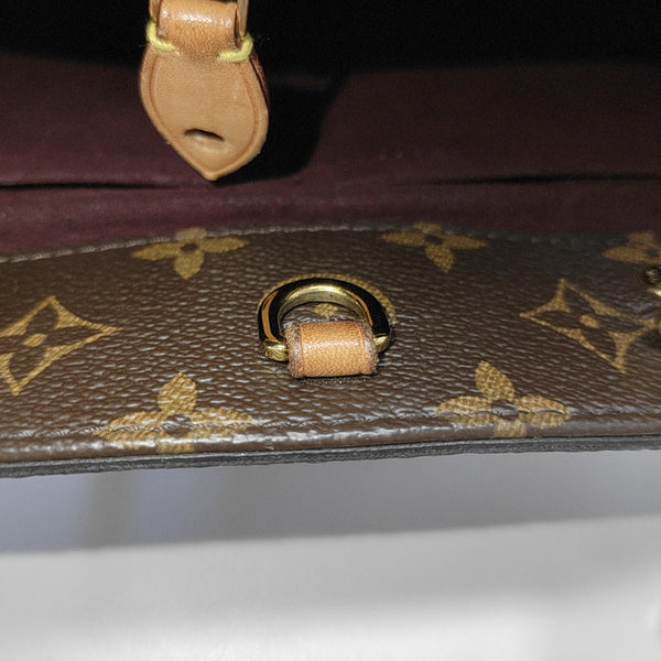 MONTAIGNE BB Monogram Coated Canvas Brown