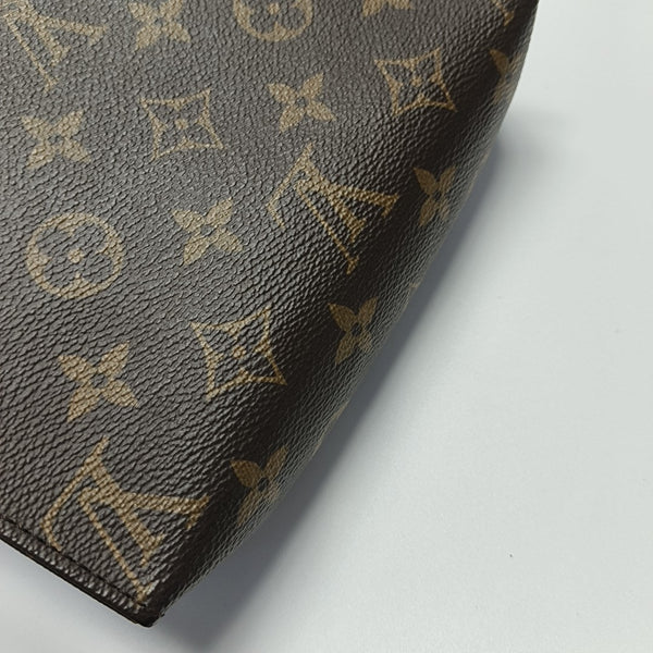 TOILET POCKET 19 Monogram Coated Canvas Brown