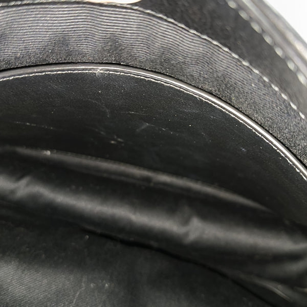 NIKI Medium Chevron Calfskin Black