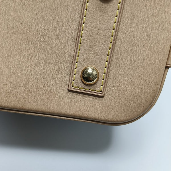 ALMA BB Monogram Coated Canvas Brown