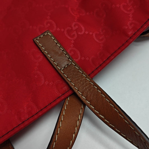 GG Imprime Monogram Nylon Red
