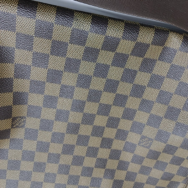 BASTILLE Damier Ebene Coated Canvas Brown
