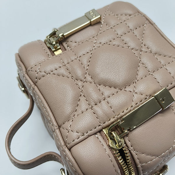 Lady Dior Super Mini Cannage Lambskin Pink
