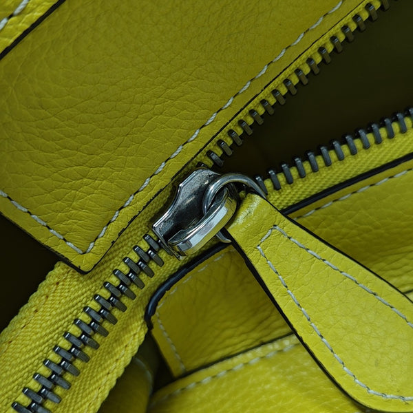 LUGGAGE Mini Calfskin Yellow