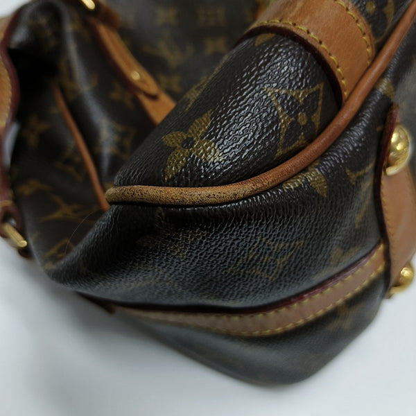 STRESA Monogram Coated Canvas Brown