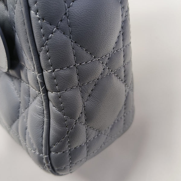 Lady Dior Mini Cannage Lambskin Blue
