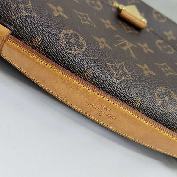 MONCEAU 26 Monogram Coated Canvas Brown