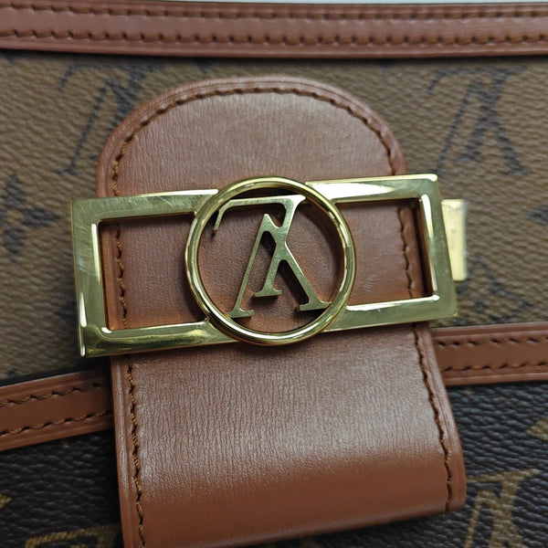 DAUPHINE Mini Monogram Coated Canvas Brown