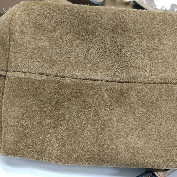 Suede Shoulder Bag Brown