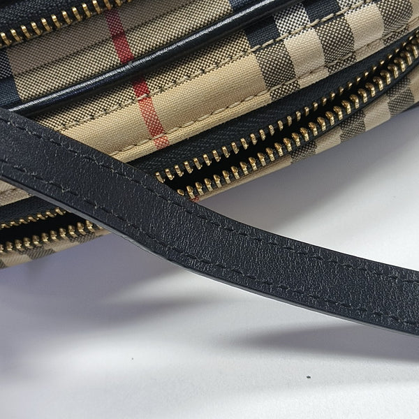 Fabric Shoulder Bag Brown