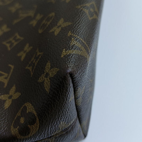 7 DAYS A WEEK Damier Ebene Coated Canvas Brown