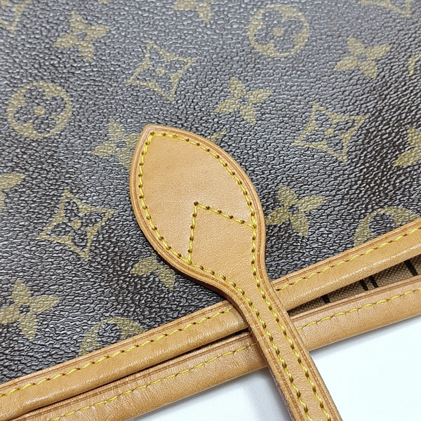 NEVERFULL GM Monogram Coated Canvas Brown